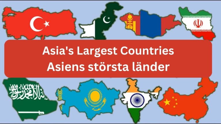 Asiens 10 största länder 2025 | Natur och underverk 15 Asiens största länder