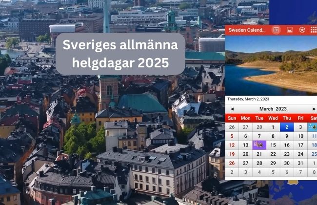 Sveriges Allmänna Helgdagar 2025: Datum och Resetips 13 Sveriges allmänna helgdagar 2025