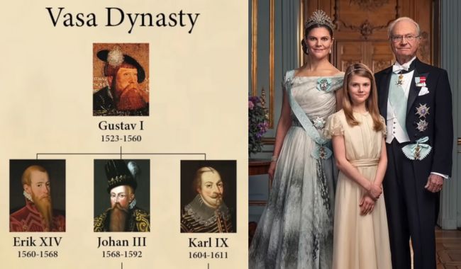 Vem är Sveriges kung: Läs historien om Carl XVI Gustafs 3 monarki Gustav Vasa- Sveriges kung