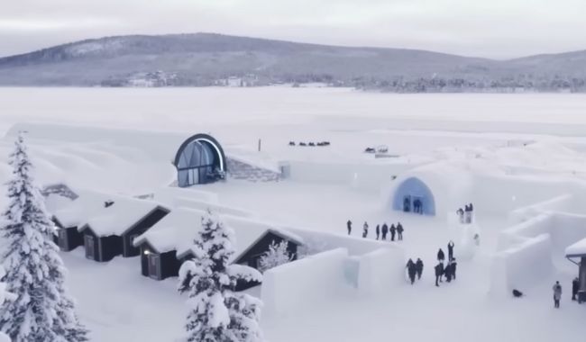 Toppleder för Snöskovandring i norra Sverige och bästa tid 3 Kiruna och Ishotellområdet