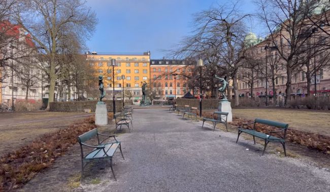 Utforska Självguidad vandring i Stockholms Södermalm 6 Mariatorget -vandring i Stockholm