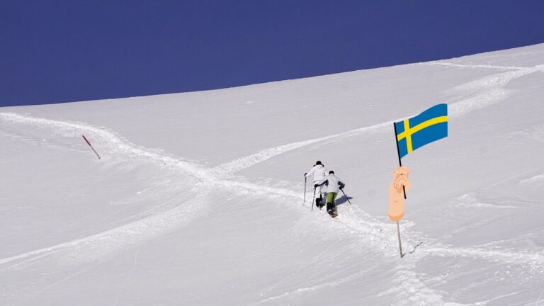 Snöskovandring i norra Sverige